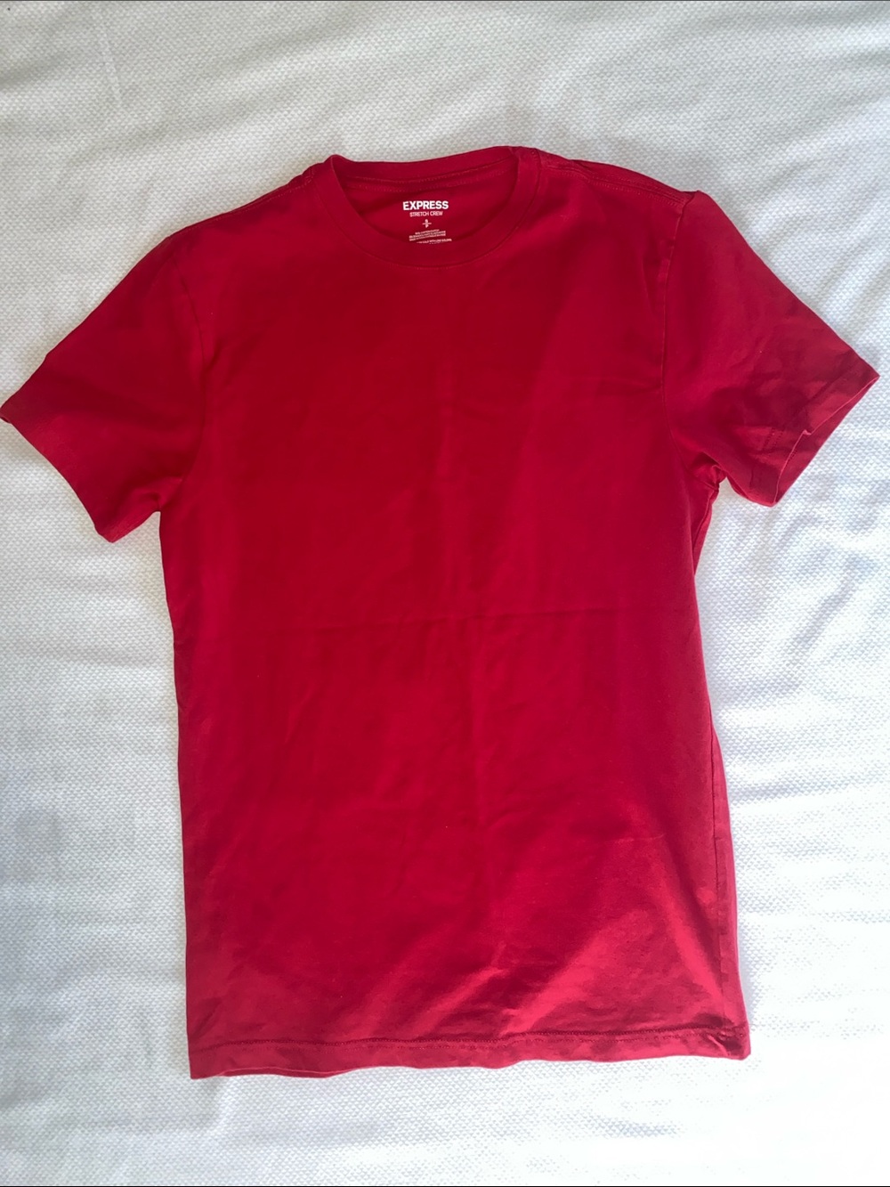 Express Men’s Red Short Sleeve Crew Neck T-Shirt